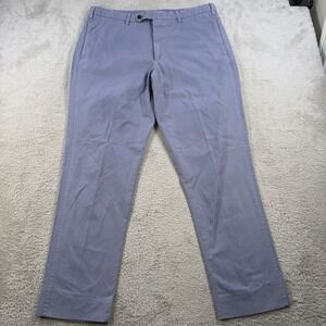 Sid Mashburn Pants Mens 36x30 Purple Chino Sport Trousers Casual Cotton Hemmed
